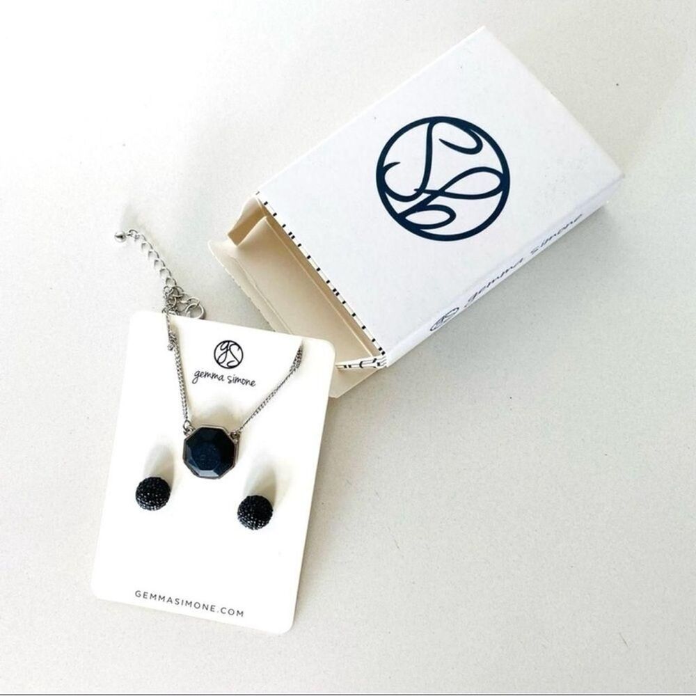 No-brand Women's Black and Silver Jewellery
